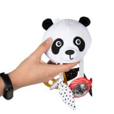 Canpol babies Hračka senzorická závěsná cestovní Panda s klipem BabiesBoo