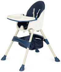 EcoToys Jídelní židlička 2v1 modrá