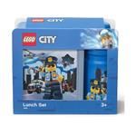 LEGO Box svačinový 20 x 17,3 x 7,1 cm + láhev 390 ml, PP + silikon CITY sada 2díl.