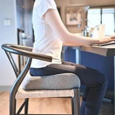 SOLFIT® Ergonomický Podsedák na židli, Podložka na židli, Ergonomická Podložka na sezení (47,5 x 36 x 13 cm) | MAXICOMFORT