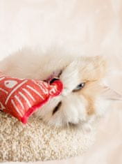 Japan Premium Toy for cats and kittens, teaser in the form of a toy "Rustling fish" with added matatabi