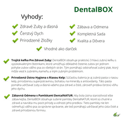 OGF Dentálna hygiena DentlalBOX (S) Psy malých a stredných plemien: Prírodné maškrty, zubná kefka a zubná pasta z morských rias
