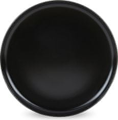 Konsimo Jídelní sada talířů pro 6 osob VICTO II 18 ks černá
