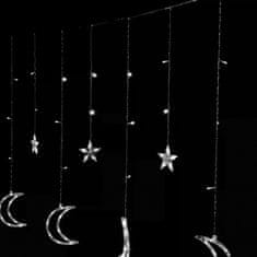 ModernHome Vánoční světelný LED řetěz Luna Stars 400 cm studený bílý