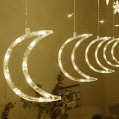 ModernHome Vánoční světelný LED řetěz Luna Stars 400 cm teplý bílý