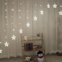 ModernHome Vánoční světelný LED řetěz Stars 400 cm studená bílá