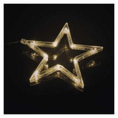Emos LED vánoční závěs – 7 hvězd, 67x125 cm, vnitřní, teplá bílá