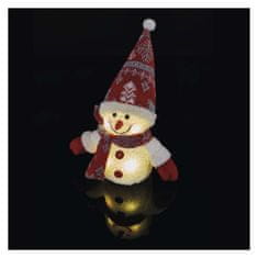 Emos LED vánoční sněhulák svítící, 25 cm, 3x AAA, vnitřní, teplá bílá