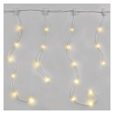 Emos LED vánoční drop řetěz – rampouchy, 1,7 m, venkovní i vnitřní, teplá bílá, programy