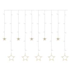 Emos LED vánoční závěs – hvězdy, 185x105 cm, vnitřní, teplá bílá