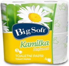 Big Soft  Big Soft Kamilka 3vrstvý toaletní papír, role 160 útržků, 4 role