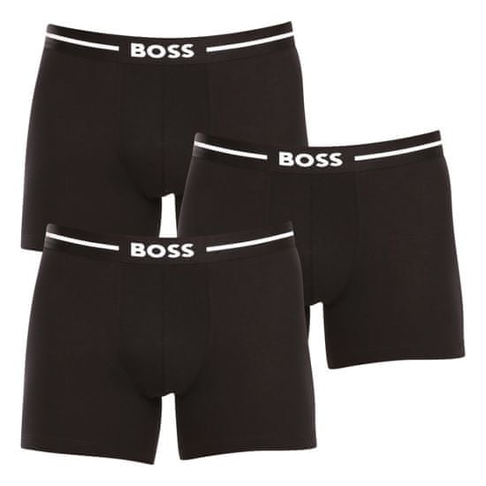 BOSS 3PACK pánské boxerky černé (50510698 001)