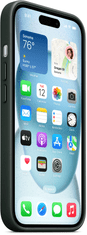 Apple kryt z tkaniny FineWoven s MagSafe na iPhone 15, listově zelená