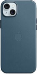 Apple kryt z tkaniny FineWoven s MagSafe na iPhone 15 Plus, tichomořsky modrá