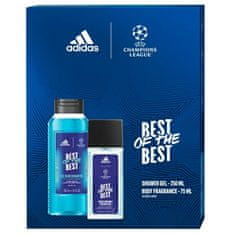 Adidas UEFA Best Of The Best - deodorant s rozprašovačem 75 ml + sprchový gel 250 ml