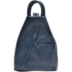 Carla Ferreri Dámský kožený batoh CF1625 Blu