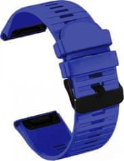 RhinoTech řemínek pro Garmin QuickFit silikonový outdoor 22mm tmavě modrý