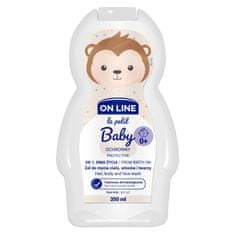 OEM On Line Le Petit Baby Ochranný gel 3W1 na obličej, tělo a vlasy - od prvního dne 350 ml
