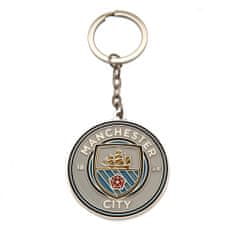 FotbalFans Přívěšek Manchester City FC, znak klubu, kov, 4,5 cm