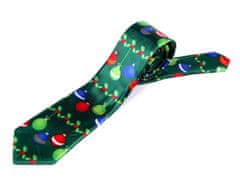 Kraftika 1ks zelená saténová vánoční kravata