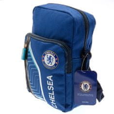 FotbalFans Batůžek Chelsea FC přes rameno, modrý, 3 kapsy, zip