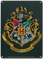 CurePink Dekorační cedule na zeď Harry Potter: HOGWARTS LOGO