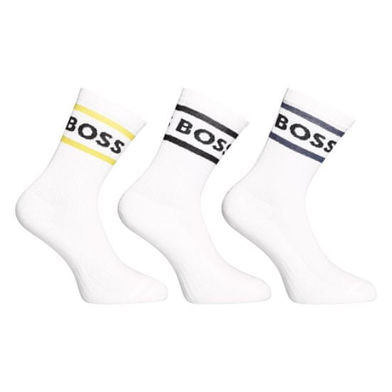 BOSS 3PACK ponožky vysoké bílé (50469371 106)