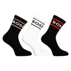 BOSS 3PACK ponožky vysoké vícebarevné (50469371 968) - velikost M