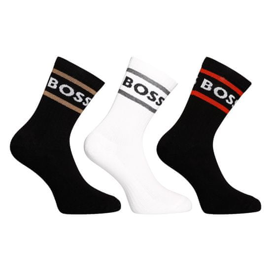 BOSS 3PACK ponožky vysoké vícebarevné (50469371 968)