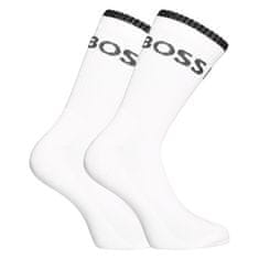 BOSS 6PACK ponožky vysoké bílé (50510168 100) - velikost M