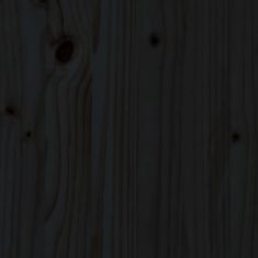 Vidaxl Zahradní truhlík černý 82,5 x 40 x 39 cm masivní borové dřevo