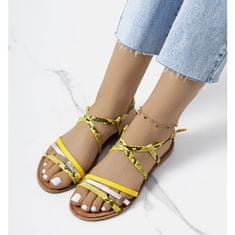 Žluté dámské sandály Reeta velikost 39