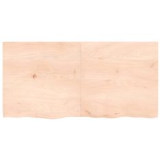 Greatstore Stolní deska 120 x 60 x 4 cm neošetřené masivní dubové dřevo