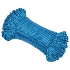 Greatstore Pracovní lano modré 3 mm 50 m polypropylen