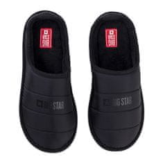 Big Star Pánské černé zateplené pantofle velikost 44