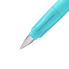 Stabilo Plnicí pero se standardním hrotem M - STABILO EASYbuddy FRESH EDITION světle modrá/limetková - vč. bombičky s modrým zmizíkovatelným inkoustem