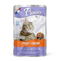 Plaisir Cat kuřecí &amp; játra, kapsička 100 g