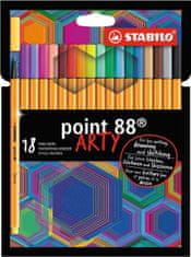 Stabilo Jemný liner - STABILO point 88 - ARTY - 18 ks sada - 18 různých barev