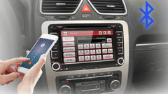 Ossuret 2din Autorádio do VW, Volkswagen, Škoda, Seat s Bluetooth, USB, GPS navigace + Mapy, parkovací kamera zdarma