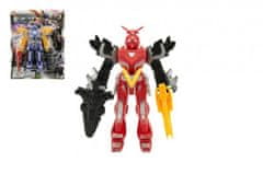 Teddies Transformer bojovník/robot figurka plast 15cm