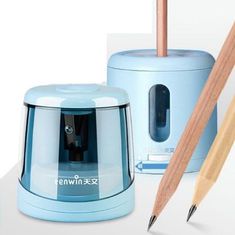 JOJOY® Elektrické ořezávátko, Přenosné Ořezávátko na tužky a pastelky | PENPAL Modrá