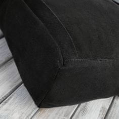 PAOLO PERUZZI Černý pánský batoh z bavlněného plátna E-06-Bl
