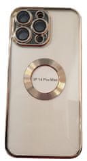 LEVNOSHOP Kryt na mobil Iphone 14 Pro Max, různé barvy stříbrná