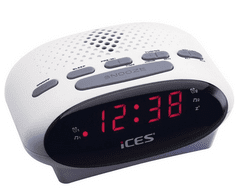 LEVNOSHOP ICES ICR-210 radiobudík FM bílá