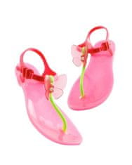 Zhoelala , zeleno - růžové sandály s motýlem, ZL-BF04 40