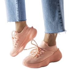 Růžová látková sportovní obuv velikost 39