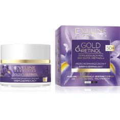 Eveline Eveline Gold &amp; Retinol 50+ Zpevňující denní a noční krém proti vráskám 50 ml