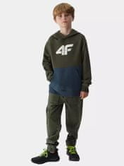 4F Dětské kalhoty Arandelis khaki 140