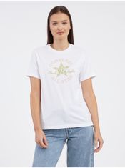 Converse Bílé dámské tričko Converse Chuck Taylor Floral XL