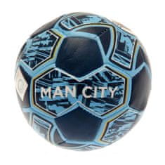 FotbalFans Pěnový antistresový míček Manchester City FC, modrý, 10 cm
